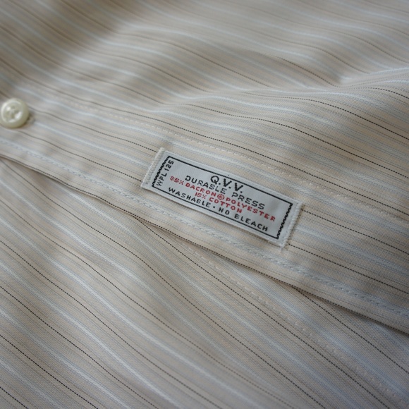 Christian Dior short sleeve tan stripes shirt 16 - Picture 6 of 7